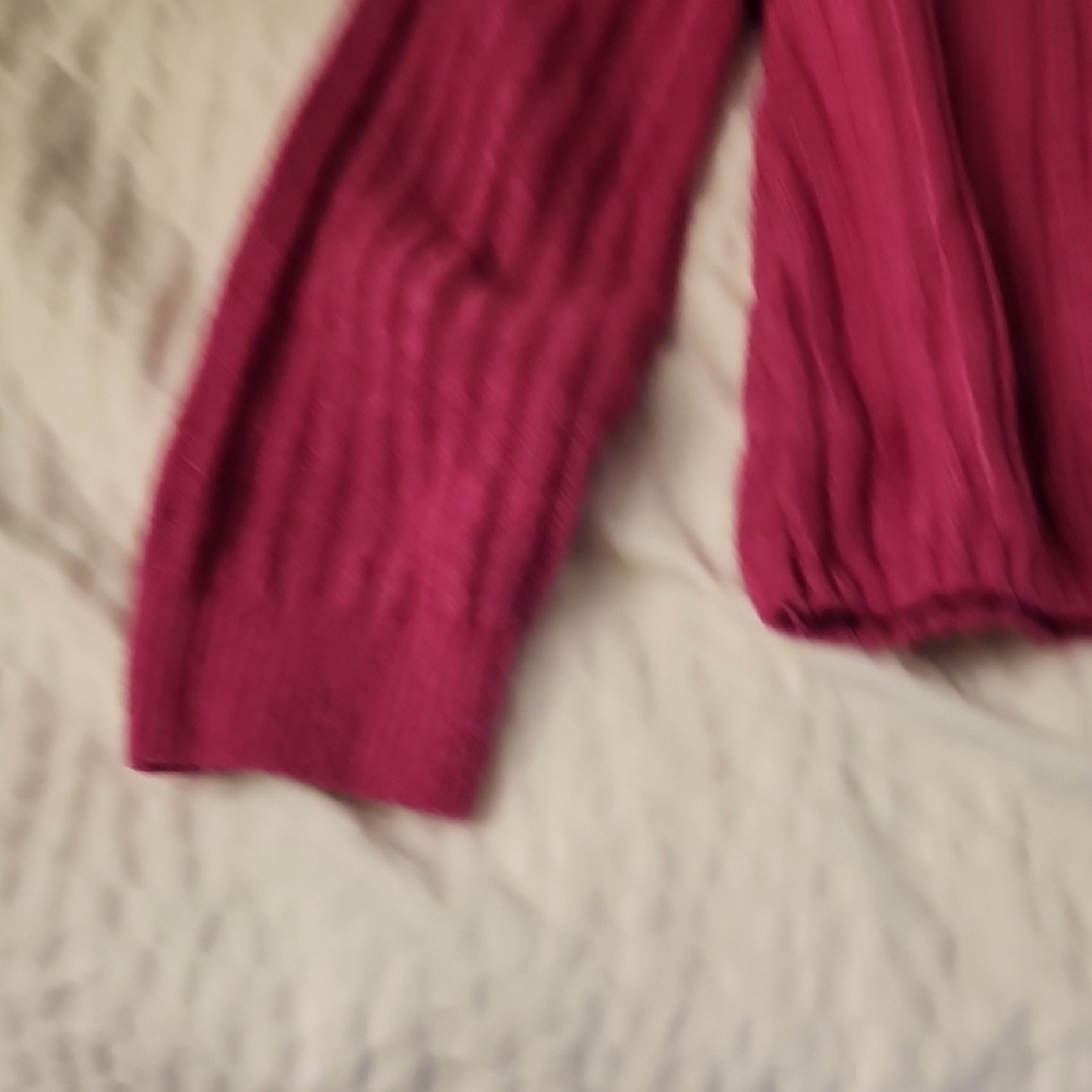 Pink Rose Women's Sweater - Vibrant Pink - Picture 8 of 13